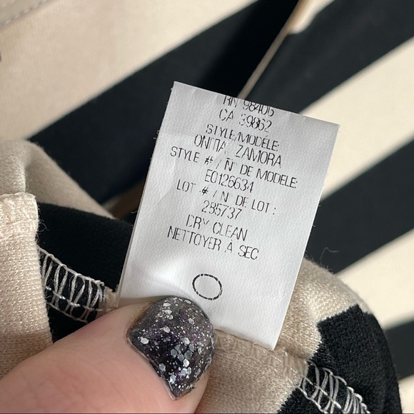 THEORY Striped Onita Dress Size Medium - Picture 16 of 16